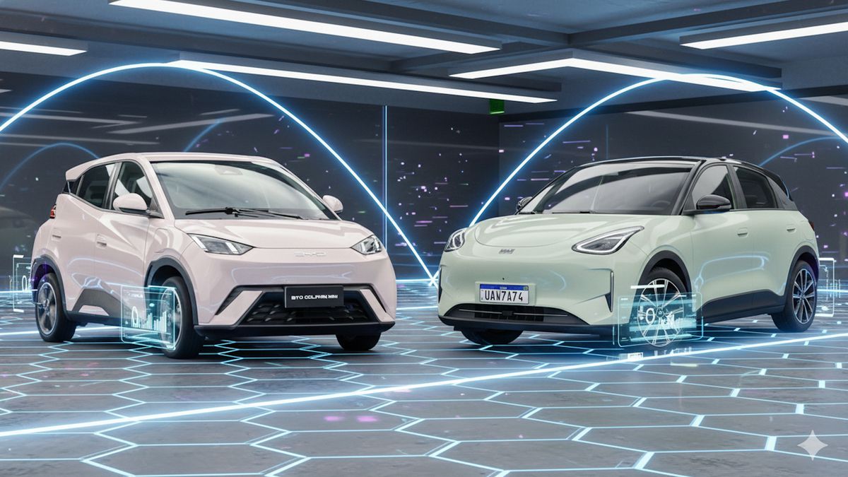 BYD Dolphin Mini x Geely EX2 Pro: desempenho, autonomia e custos dos elétricos